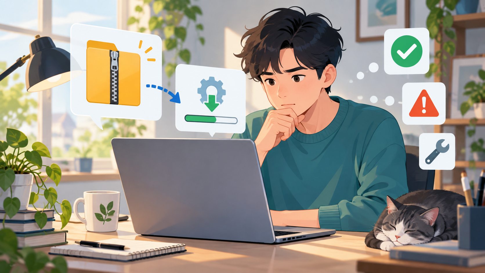众聊IM Windows版下载后打不开？解压、安装与启动排查