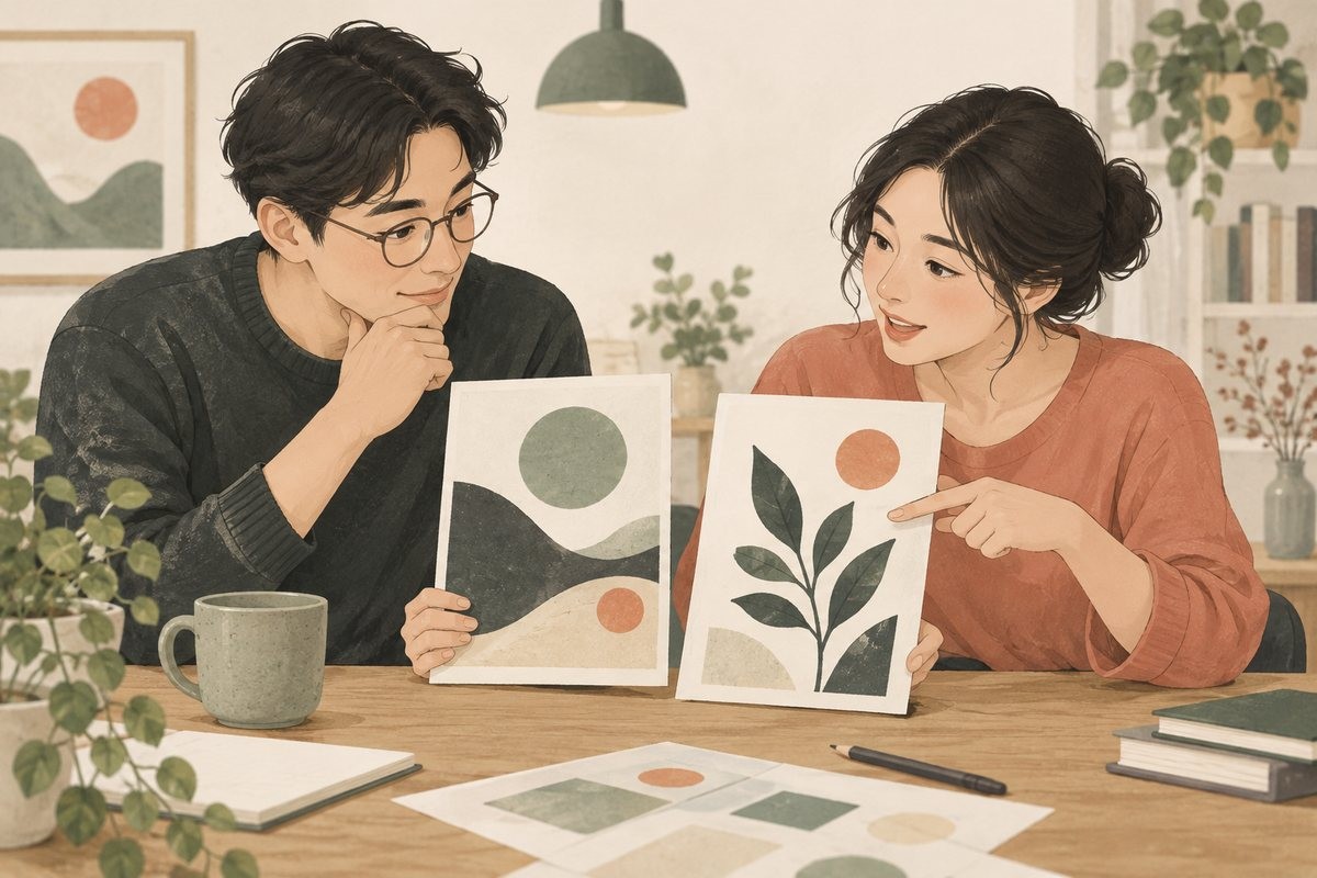 两位成员对照方案的具体位置，说明影响并提出可行改法